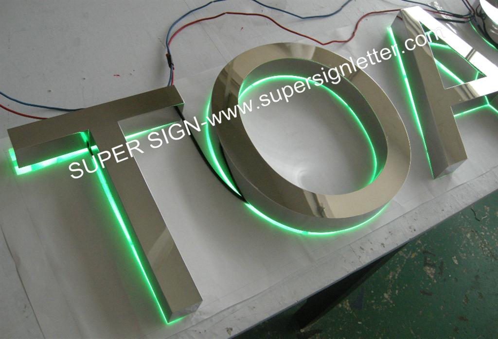backlit LED sign letters G01